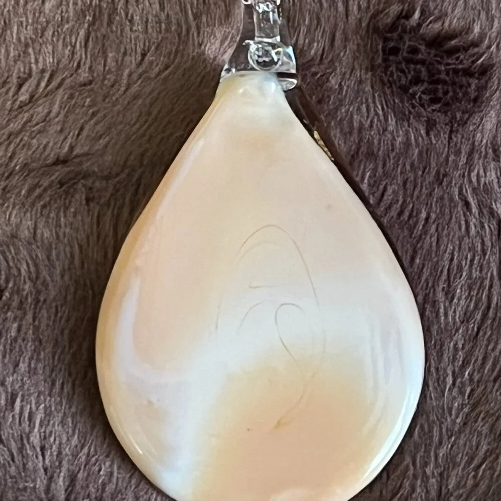 Lampwork & Dichroic Glass Pendant - Picture 3 of 8